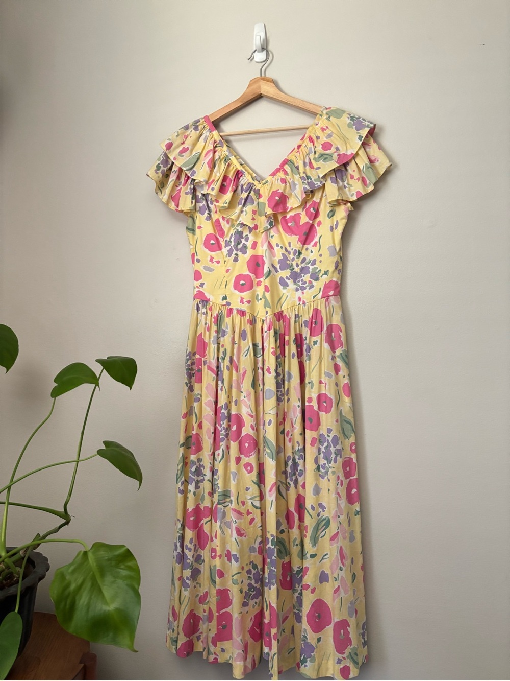 Laura Ashley Vintage Ruffled Midi Summer Dress - Picture 2 of 12